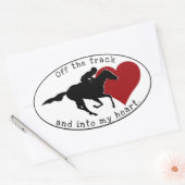 Ovale Oval hors piste Sticker (Enveloppe)