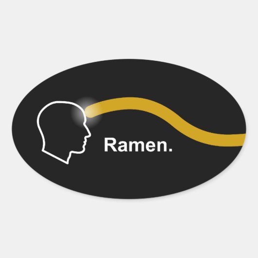 Ovale Pastafarianisme - Sticker Ramen (Devant)