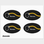 Ovale Pastafarianisme - Sticker Ramen (Feuille)