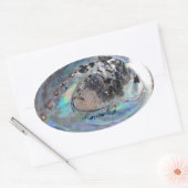 Ovale Paua Sticker (Enveloppe)