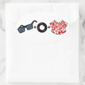 Ovale PB Wiskunde sticker (Tas)