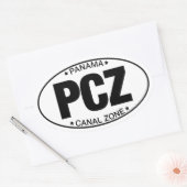 Ovale PCZ - Sticker de la zone du canal de Panama (Enveloppe)
