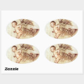 Ovale Peter Pan Flying Baby avec Sticker Fairies (Feuille)