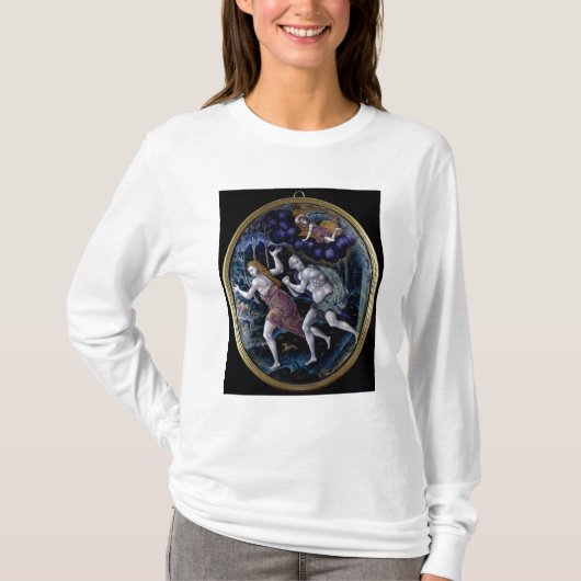 Ovale plaquette waarin Adam en Eva worden afgebeel T-shirt (Voorkant)