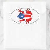 Ovale Porto Rico - Sticker Coqui (Sac)