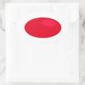 Ovale Prenez la pilule rouge Oval Sticker (Sac)