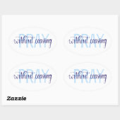 Ovale Priez Sans Cesser Sticker Oval, Poignée (Feuille)