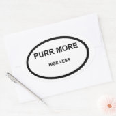 Ovale Purer plus Hiss Moins Sticker (Enveloppe)