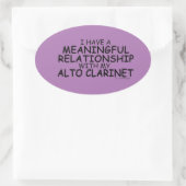 Ovale Relation significative Alto Clarinet Sticker Oval (Sac)