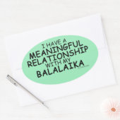 Ovale Relation significative Balalaika Oval Sticker (Enveloppe)
