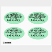 Ovale Relation significative Balalaika Oval Sticker (Feuille)