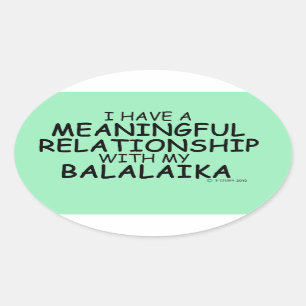 Ovale Relation significative Balalaika Oval Sticker