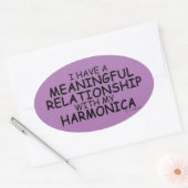 Ovale Relation significative Harmonica Oval Sticker (Enveloppe)
