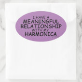 Ovale Relation significative Harmonica Oval Sticker (Sac)