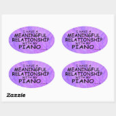 Ovale Relation significative Piano Oval Sticker (Feuille)