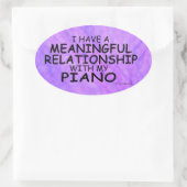 Ovale Relation significative Piano Oval Sticker (Sac)