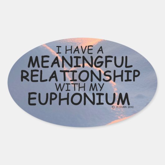 Ovale Relation significative Sticker Euphonium Oval (Devant)