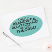 Ovale Relation significative Theorbo Sticker Oval (Enveloppe)