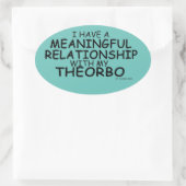 Ovale Relation significative Theorbo Sticker Oval (Sac)