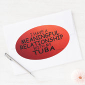 Ovale Relation significative Tuba Oval Sticker (Enveloppe)
