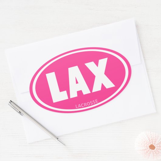 Ovale roze ovale sticker (Envelop)