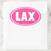 Ovale roze sticker (Tas)