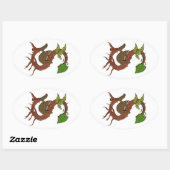 Ovale S est pour Sticker Oval Sloth (Feuille)