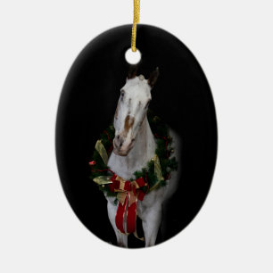 Ovale sierplant keramisch ornament