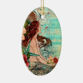 Ovale sierzeeShore Mermaid Keramisch Ornament (Rechts)