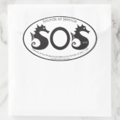 Ovale Sons de silence - LMR - Sticker (Sac)