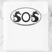 Ovale SOS - Sons de Silence Oval Sticker (Sac)