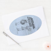 Ovale Sousaphone Zombie Explode Sticker Oval (Enveloppe)