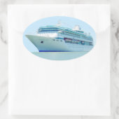 Ovale Splendid Cruise Ship Sticker (Sac)