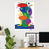 Ovale stad poster (Thuiskantoor)