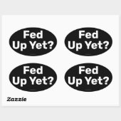 Ovale Sticker (Feuille)