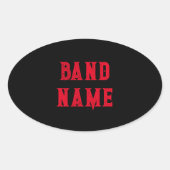 Ovale Sticker (Devant)