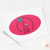 Ovale Sticker (Enveloppe)