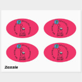 Ovale Sticker (Feuille)