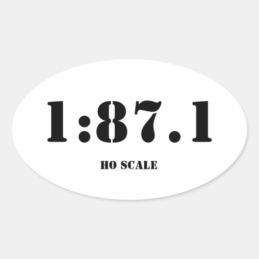 Ovale Sticker 1:87.1 (Devant)