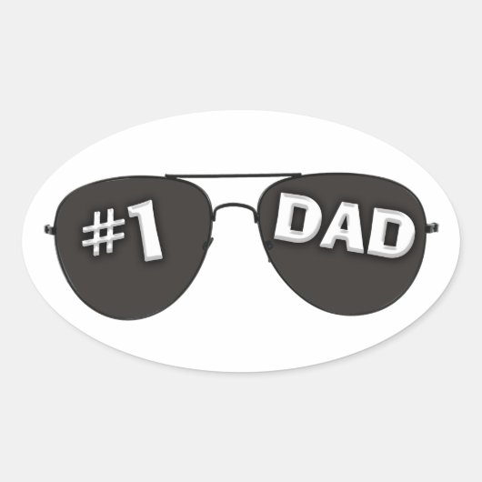 Ovale Sticker #1 Papa (Devant)