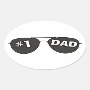 Ovale Sticker #1 Papa