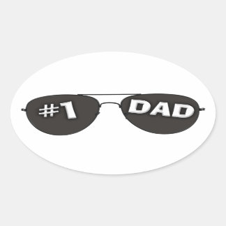 Ovale Sticker #1 Papa