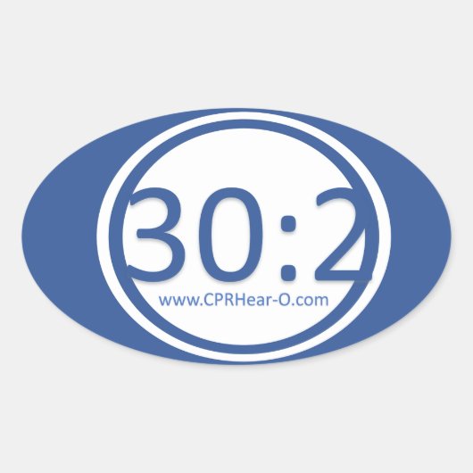 Ovale Sticker 30:2 CPR fantastique (Devant)