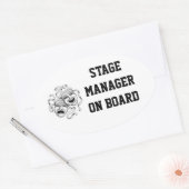 Ovale Sticker À Bord Du Gestionnaire De Scène (Enveloppe)