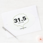 Ovale Sticker à boucle Pemi (Enveloppe)