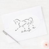 Ovale Sticker à pression stylisée (Enveloppe)