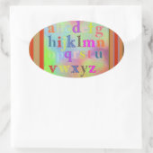Ovale Sticker Alphabet (Sac)