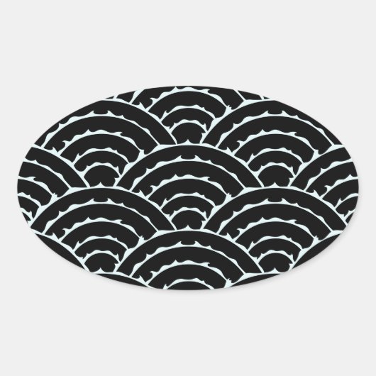 Ovale Sticker Arches foncées (Devant)