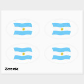 Ovale Sticker Argentine (Feuille)