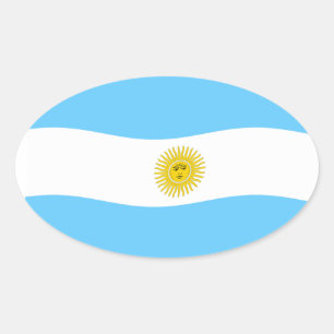 Ovale Sticker Argentine